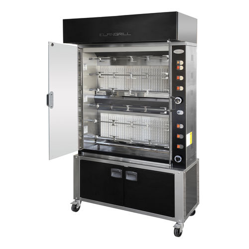 Rôtissoire à gaz - ELBA PLUS MOD.36/P BLACK GAS  - ELANGRILL - électrique