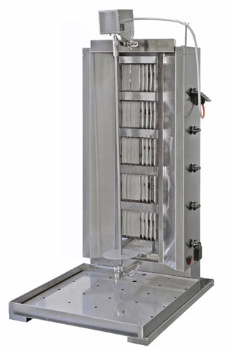 Machine à kébab professionnelle - MOD.GHI 5 GAS WITH 5 GAS BURNERS - ELANGRILL