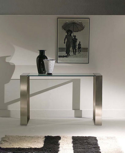 Console contemporaine - RING - ORSENIGO - en verre / rectangulaire / résidentielle