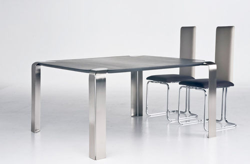 Table à manger contemporaine - FLOW - ORSENIGO - en verre trempé / rectangulaire / résidentielle
