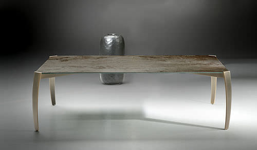 Table contemporaine - SPIDER - ORSENIGO - en verre / rectangulaire