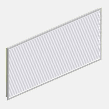 Grille de ventilation en aluminium - HDF  - HALTON - rectangulaire / pour le soufflage et la reprise d'air