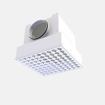 Diffuseur à déplacement d'air au plafond - VHH - HALTON - carré