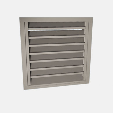 Grille de ventilation en aluminium - USS - HALTON - en acier / en inox / carrée