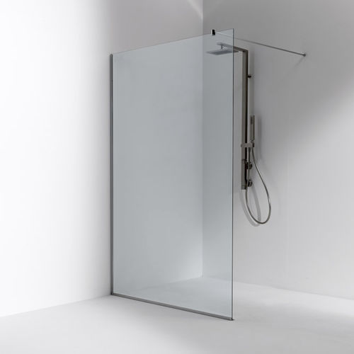 Paroi de douche fixe - DUNA: DIV - Bianchi & Fontana - d'angle / en verre trempé / sans cadre