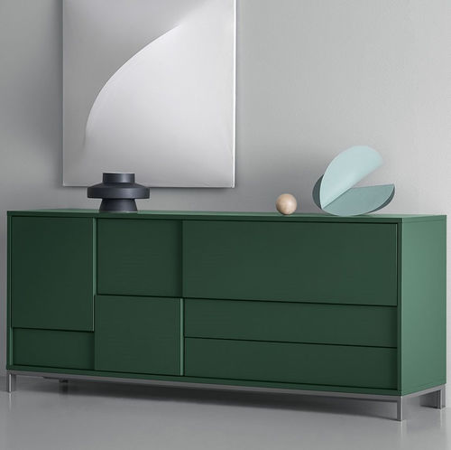 Buffet contemporain - MAGIDA - md house - en bois laqué / vert