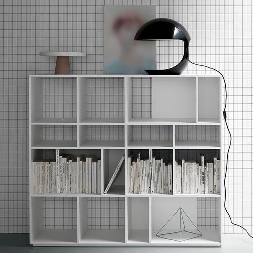 Bibliothèque modulable - ORIGAMI - md house - contemporaine / en bois laqué
