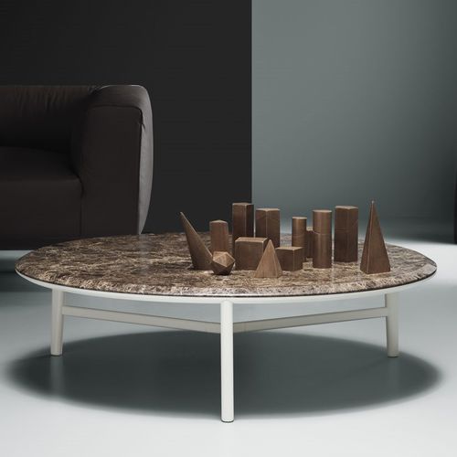 Table basse contemporaine - GLOBO - md house - en marbre / ronde / résidentielle