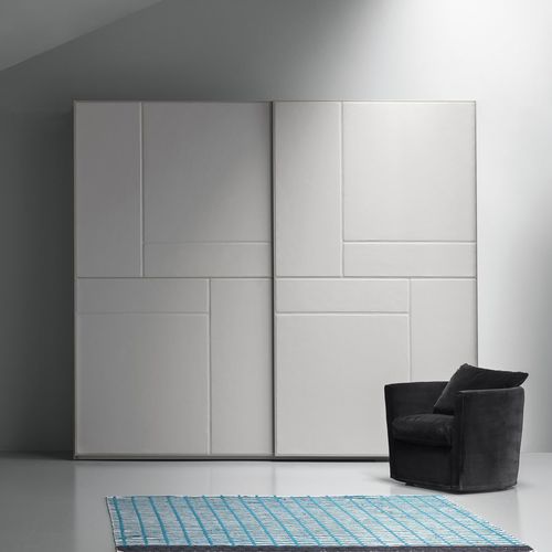 Armoire contemporaine - TETRIS PELLE VERSION - md house - en bois laqué / en frêne / en cuir