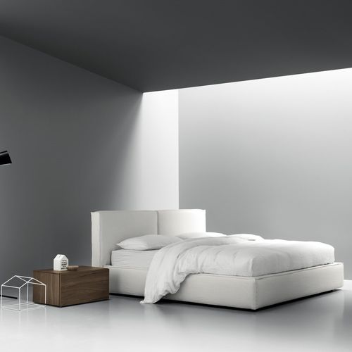 Lit double - FLEX - md house - contemporain / tapissé / avec tête de lit
