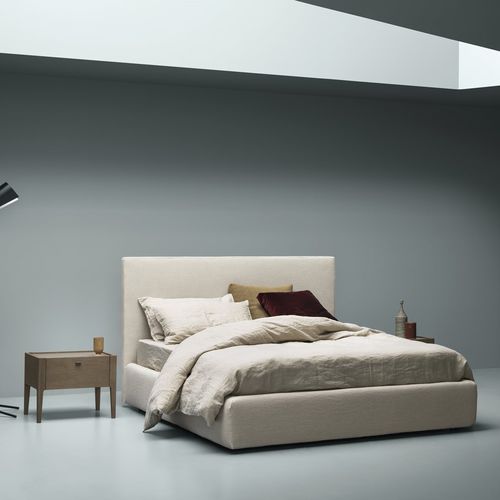 Lit double - SPACE - md house - contemporain / tapissé / avec tête de lit