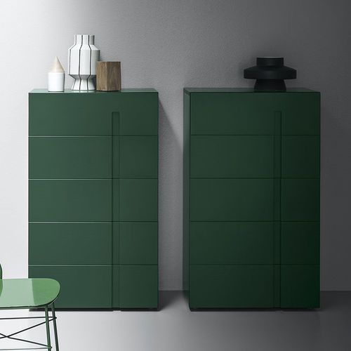 Chiffonnier contemporain - RAY - md house - en bois laqué / en frêne / vert