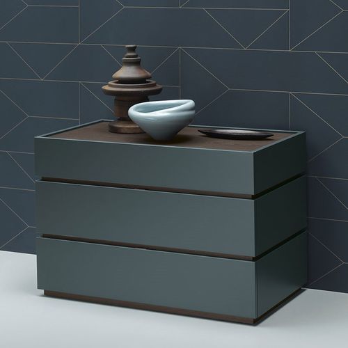 Commode contemporaine - WAFER  - md house - en bois laqué / en frêne / non spécifié