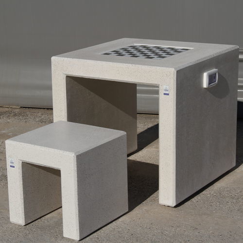 Table d'échecs d'extérieur - ANDROMEDA SQUARE - Calzolari - contemporaine / pour espace public / pour les zones urbaines