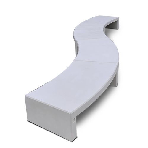 Banc public courbe - ANDROMEDA - Calzolari - contemporain / en béton / en pierre reconstituée