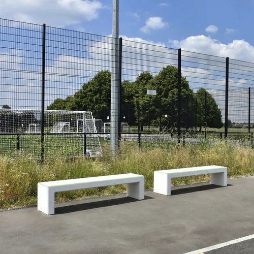 Banc public contemporain - ANDROMEDA "SMOG EATER" - Calzolari - en béton / en pierre reconstituée / sans dossier