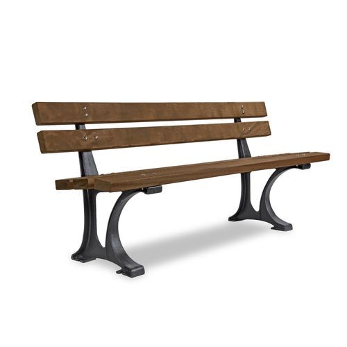 Banc public contemporain - ARALIA - Calzolari - en aluminium / en fonte / en pin