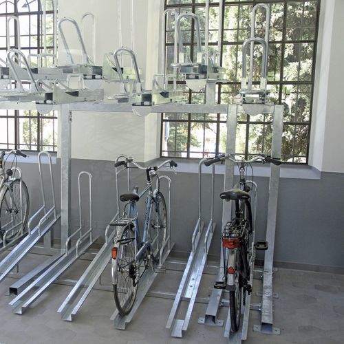 Système de stationnement de bicyclette - Calzolari - 2 niveaux / incliné