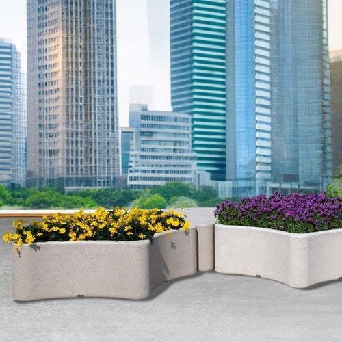Banc contemporain - SISTEMA GINKO - Calzolari - en béton / en composite / en pierre reconstituée