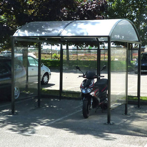 Abri moto couverture en polycarbonate - Vision - ALOES RED