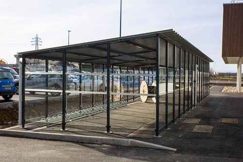 Abri multifonction pour espace public - Medium - ALOES RED