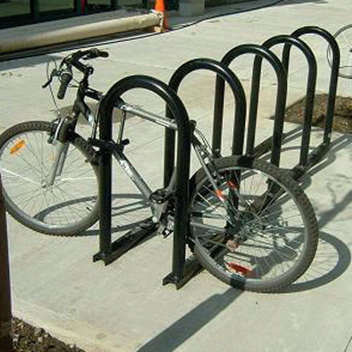 Appui-vélo au sol - Trombone - ALOES RED - pour espace public / en acier zingué / professionnel
