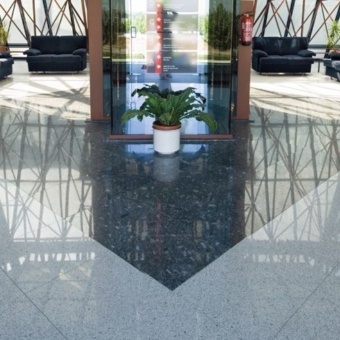 Plancher technique en granite - GRIS PARGA - ACCESS FLOOR POLYGROUP - en acier / en acier galvanisé / en ciment