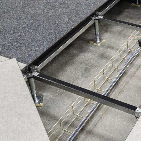 Structure pour plancher technique en acier - GAMAFLOR - ACCESS FLOOR POLYGROUP - à haute résistance / acoustique / de sécurité