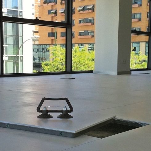 Plancher technique en grès cérame - SERIE Z - ACCESS FLOOR POLYGROUP - en acier / en acier galvanisé / en ciment