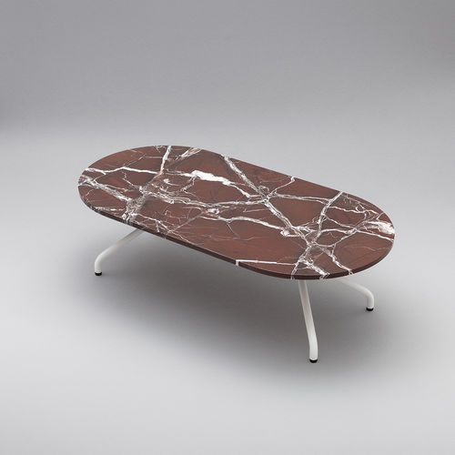 Table basse contemporaine - AD.DA - B-LINE - en bois / en marbre / avec piètement en métal