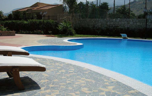 Carrelage en granit - CONSOLARE : IVORY-BLUE - La Pietra Compattata - mat / d'extérieur / pour plage de piscine