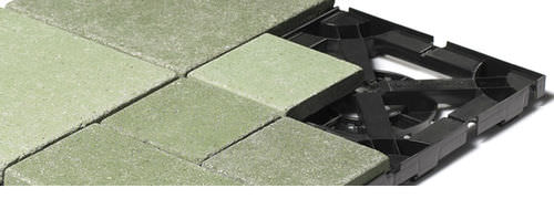 Plancher technique en pierre - SPG25 : GREEN - La Pietra Compattata - d'extérieur