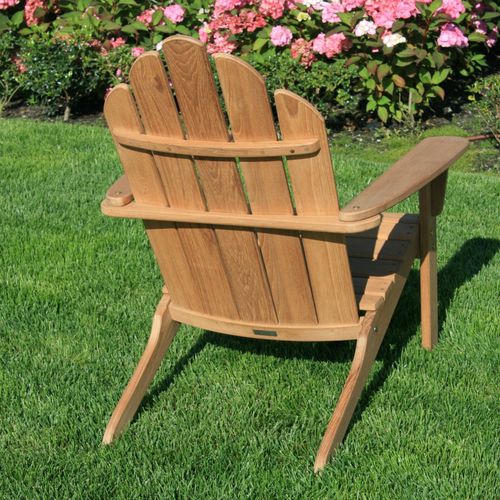 Chaise classique - BALTIMORE - La Hutte - d'extérieur / en teck / avec repose-pieds