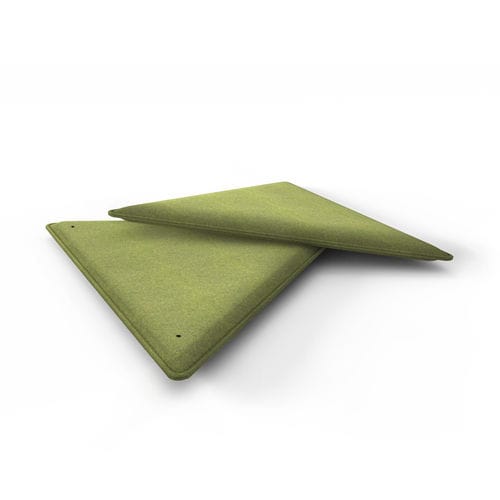 Panneau d'absorption acoustique suspendu - TRIANGOLO - eterno ivica - en tissu / en fibre de polyester / pour agencement intérieur