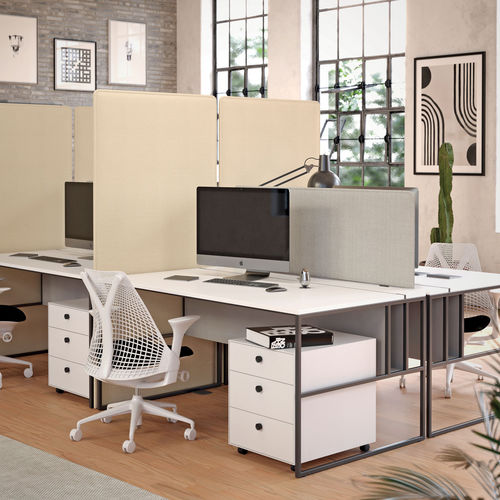 Séparateur de bureau sur bureau - DESK - eterno ivica - en tissu / en bois / en métal