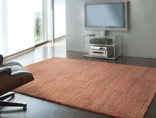 Tapis contemporain - Lines Red - DESIGNERCARPETS Drechsle - à rayures / uni / en chanvre