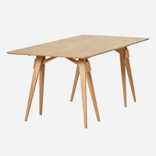 Table contemporaine - ARCO - DESIGN HOUSE STOCKHOLM - en chêne / en MDF / avec piètement en bois massif