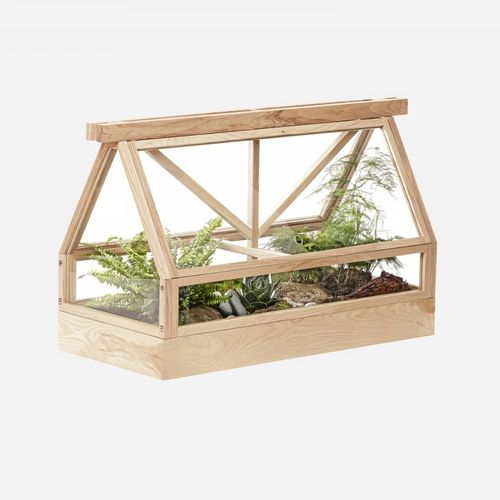 Jardinière en frêne - GREENHOUSE  - DESIGN HOUSE STOCKHOLM - en métal / en verre / rectangulaire