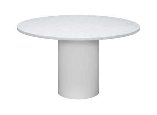 Table à manger contemporaine - TA20 HIROKI - e15 - en marbre / en acier à revêtement par poudre / ronde