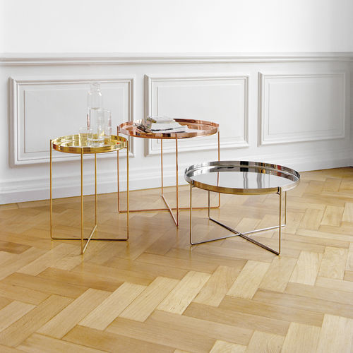 Table d'appoint contemporaine - CM05 HABIBI - e15 - en aluminium / en laiton poli / en cuivre