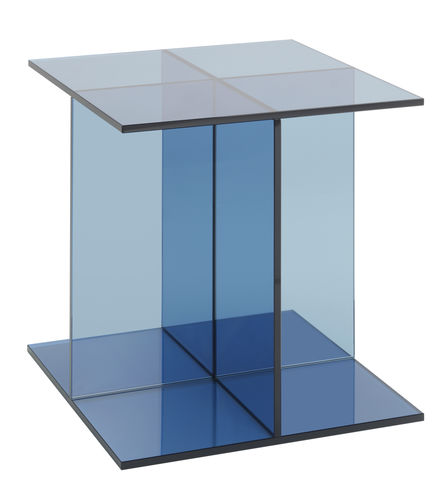 Table d'appoint contemporaine - CT08 VIER - e15 - en verre / carrée / pour hôtel