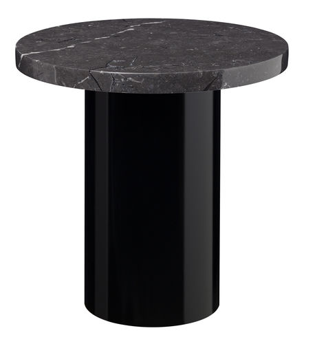 Table d'appoint contemporaine - CT09 ENOKI - e15 - en acier / en marbre / en chêne