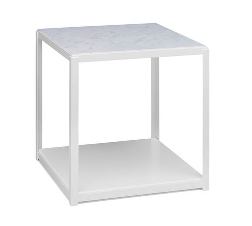 Table d'appoint contemporaine - FK12 FORTYFORTY - e15 - en acier / en marbre / en bois huilé