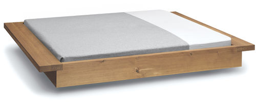 Lit double - PA02 NOAH - e15 - contemporain / en chêne / en bois huilé