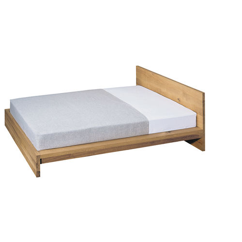 Lit double - SL02 MO - e15 - contemporain / avec tête de lit / en chêne