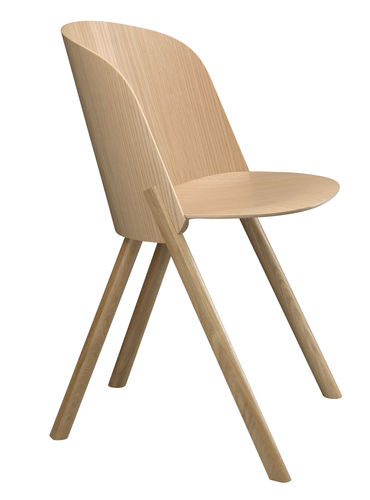 Chaise contemporaine - CH05 THIS - e15 - d'intérieur / en chêne / en contreplaqué moulé