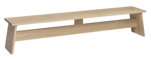 Banc public contemporain - DC02 FAWLEY - e15 - en chêne / en bois massif / en noyer