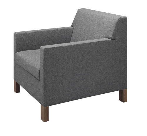Fauteuil contemporain - FK10 WEISSENHOF - e15 - en tissu / en bois massif / en chêne