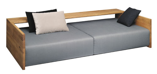 Canapé contemporain - SF02 KASHAN - e15 - en tissu / en cuir / avec revêtement amovible