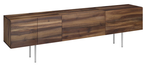 Buffet contemporain - SB08 MAHNAZ - e15 - en bois laqué / en chêne / en noyer